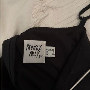 Princess Polly Black Wrap Mini Dress